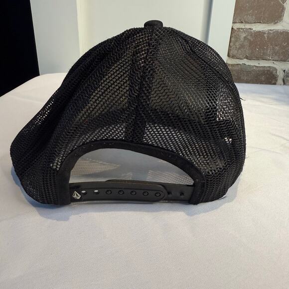 Volcom Stone Patch Snapback Trucker Hat Black One Size Solid 6 Panel - Picture 5 of 6